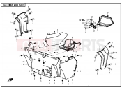 CFMOTO ZFORCE 800 (CF800) MIDDLE PLASTIC - F04-3