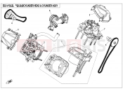 CFMOTO ZFORCE 800 (CF800) CYLINDER HEAD @^ CYLINDER ASSY. - E02-V1
