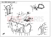 CFMOTO ZFORCE 800 (CF800) MIDDLE PLASTICS - F04-3