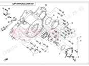 CFMOTO ZFORCE 800 (CF800) LEFT CRANKCASE COVER ASSY. - E01-5-V3