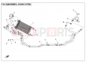 CFMOTO ZFORCE 800 (CF800US-A) COOLING SYSTEM(OIL) - F18-2