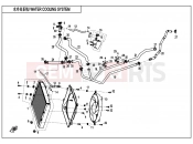 CFMOTO 2020 SSV ZFORCE 800 (CF800US-A) WATER COOLING SYSTEM - F18-1-V2
