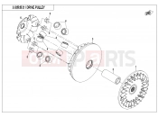 CFMOTO 2020 SSV ZFORCE 800 (CF800US-A) DRIVE PULLEY - E05-1
