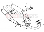 DUCATI 1992 Superbike 851 EXHAUST SYSTEM » EXHAUST SYSTEM