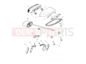 Triumph 2025 SCRAMBLER 1200 X Rear Light & Reflectors - All Except US