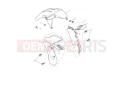 TRIUMPH TRIDENT 660cc CB1390 > CN4039 Front Mudguard - Triple Tribute Only