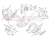PIAGGIO Beverly 310 25° Anniversario (EU) Central cover - Footrests