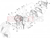 PIAGGIO Beverly 310 Classic-Sport (EU) Front glove-box - Knee-guard panel