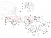 PIAGGIO MP3 310 Sport E5+ (EU) Rear cover - Splash guard