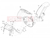 Wheel huosing - Mudguard - Piaggio Typhoon 50 4T E2 (CA, US) 2024