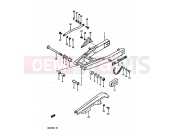 SUZUKI DR125S D (1983) 46 - REAR SWINGING ARM