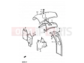 SUZUKI DR125S E (1984) 49 - REAR FENDER