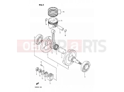 SUZUKI DR200 G (1986) 5 - CRANKSHAFT