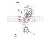 SUZUKI DR200 G (1986) 38 - FRONT WHEEL
