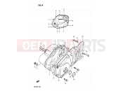 SUZUKI DR200 K (1989) 4 - CRANKCASE COVER