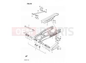SUZUKI DR200 M (1991) 46 - REAR SWINGING ARM