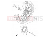 SUZUKI DR200SE S (1995) 41 - FRONT WHEEL