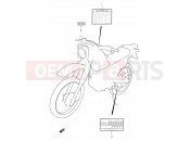SUZUKI DR200SE X (1999) 36 - LABEL