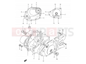 SUZUKI DR200SE K1 (2001) (E03,E28,E33) 4 - CRANKCASE COVER
