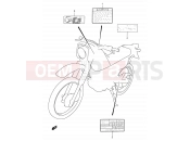 SUZUKI DR200SE K1 (2001) (E03,E28,E33) 37 - LABEL