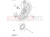 SUZUKI DR200SE K2 (2002) (E06,E24) 41A - FRONT WHEEL (MODEL K2/K3/K4/K5 E06,E24)