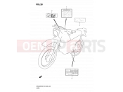 SUZUKI DR200SE K7 (2007) (E03,E28,E33) 38 - LABEL