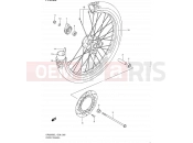SUZUKI DR200SE L1 (2011) (E06,E24) 55 - FRONT WHEEL