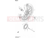SUZUKI DR200SE L2 (2012) (E03,E28,E33) 41 - FRONT WHEEL