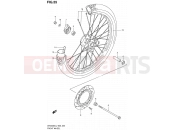 SUZUKI DR200SE L2 (2012) (E06) 55 - FRONT WHEEL