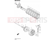 201A - CLUTCH - Suzuki DR200S L5 (2015) (E03,E28,E33)