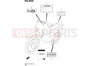 496C - LABEL (DR200SL5 E33) - Suzuki DR200S L5 (2015) (E03,E28,E33)