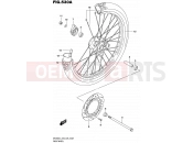 530A - FRONT WHEEL - Suzuki DR200S L5 (2015) (E03,E28,E33)