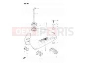 SUZUKI DR250S D (1983) 40 - FUEL TANK (MODEL Z E02, E04, E18, E21, E22, E25)
