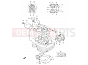 1 - CYLINDER HEAD - Suzuki DR250S M (1991)