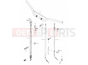 SUZUKI DR350 M (1991) (E03,E28,E33) 36 - HANDLEBAR