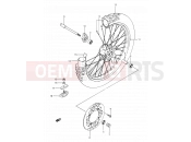 SUZUKI DR350 M (1991) (E03,E28,E33) 35 - FRONT WHEEL