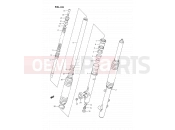 SUZUKI DR350S L (1990) (E02) 33 - FRONT DAMPER