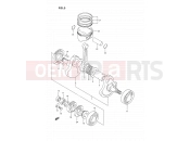 SUZUKI DR350S M (1991) (E02) 5 - CRANKSHAFT