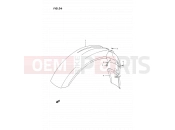 SUZUKI DR350S M (1991) (E02) 36 - FRONT FENDER