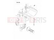 SUZUKI DR350S M (1991) (E02) 39A - RIGHT HANDLE SWITCH (SEE NOTE)