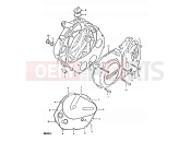 SUZUKI DR400S T (1996) 4 - CRANKCASE COVER