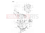 SUZUKI DR500S E (1984) 1 - CYLINDER HEAD