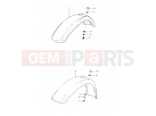 SUZUKI DR500S E (1984) 53 - FRONT FENDER