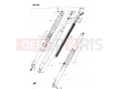 SUZUKI DR500S E (1984) 50 - FRONT FORK (MODEL E)