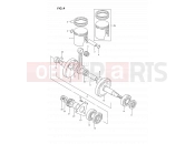 SUZUKI DS80 H (1987) (E24) 4 - CRANKSHAFT