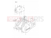 SUZUKI DS80 J (1988) (E24) 3 - CRANKCASE COVER