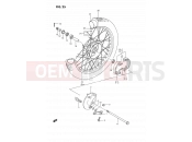 SUZUKI DS80 L (1990) (E24) 25 - FRONT WHEEL