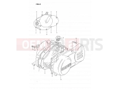 SUZUKI DS80 P (1993) (E03) 3 - CRANKCASE COVER