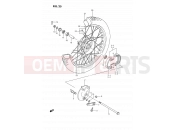 SUZUKI DS80 S (1995) (E03) 25 - FRONT WHEEL