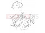 SUZUKI DS80 T (1996) (E03,E28,E33) 3 - CRANKCASE COVER